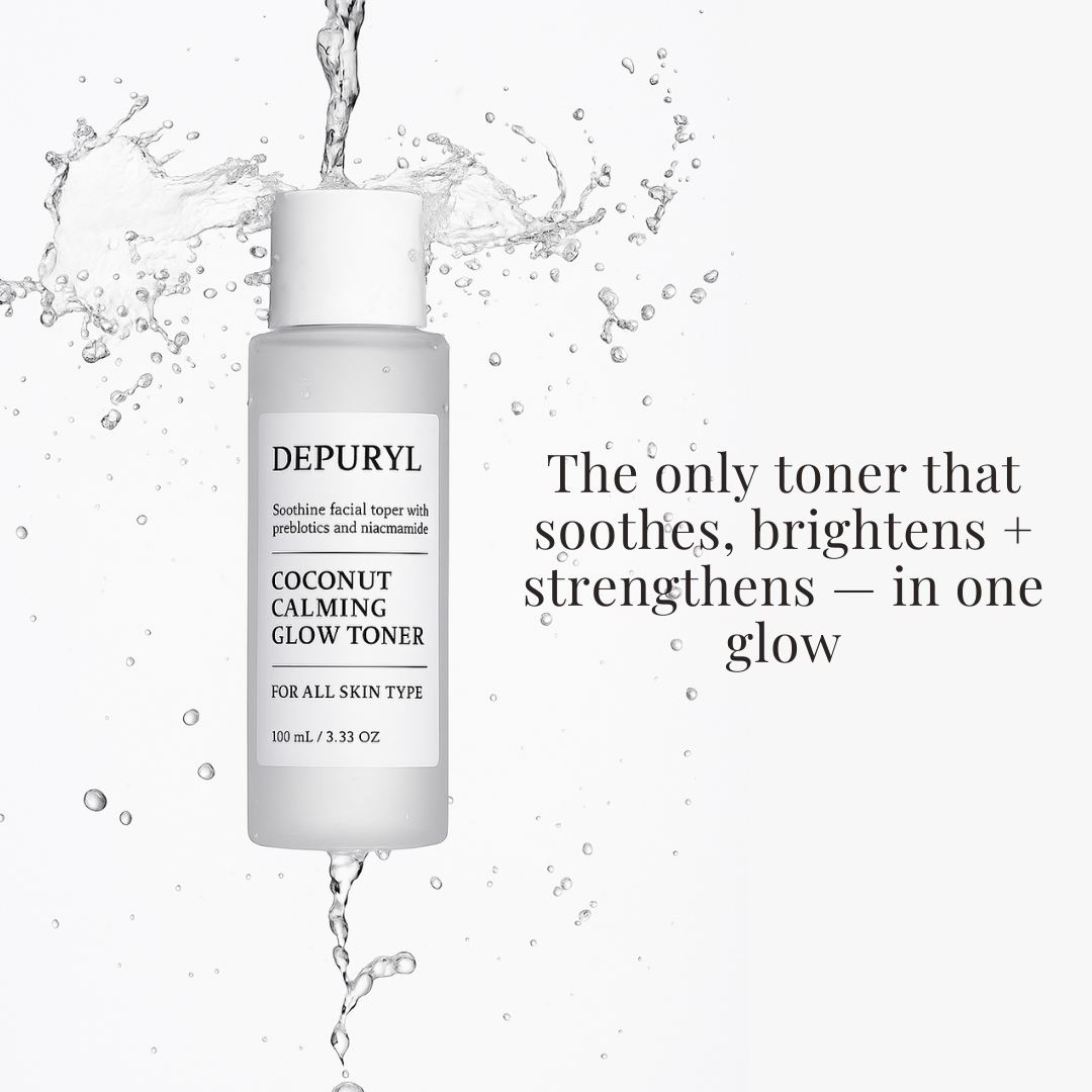 COCONUT CALMING GLOW TONER 100ml - Newly Upgraded with Glow Booster
