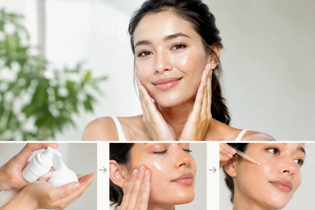 Three Step Skincare Results Example for Glow