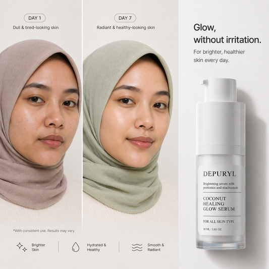 [ HER GLOW ERA ] COCONUT HEALING GLOW SERUM 30ML FREE RM98 LIMITED TRAVEL KIT + FREE SHIPPING