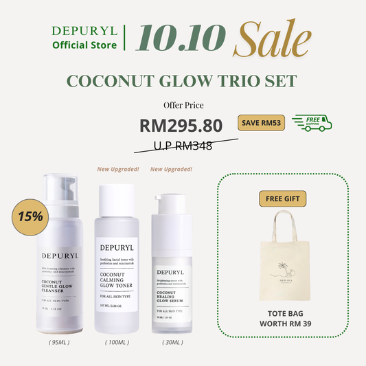 [FREE TOTE BAG] COCONUT GLOW TRIO SET - The Complete GLOW Routine!