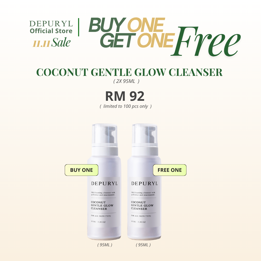 [BUY ONE FREE ONE ! ] COCONUT GENTLE GLOW CLEANSER 95ml